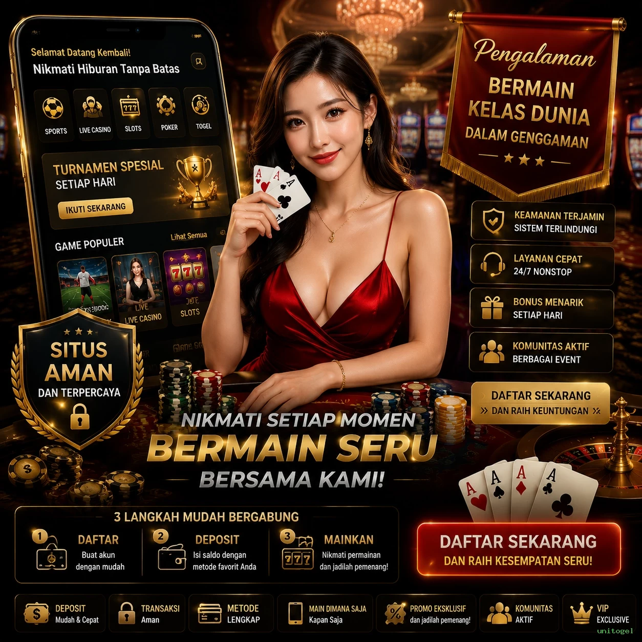 Ikon aplikasi unitogel resmi